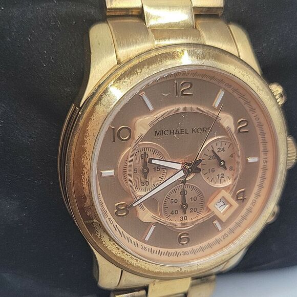 Michael Kors Runway MK8096 Men's Stainless Steel Analog Quartz Dial Watch BC838 - Picture 3 of 10